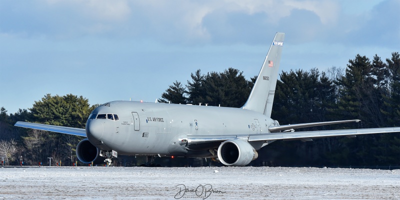 PACK42
18-46050 / KC-46A	
157th ARW / Pease ANGB, NH
12/11/25
Keywords: Military Aviation, KPSM, Pease, Portsmouth Airport, KC-46A Pegasus, 157th ARW