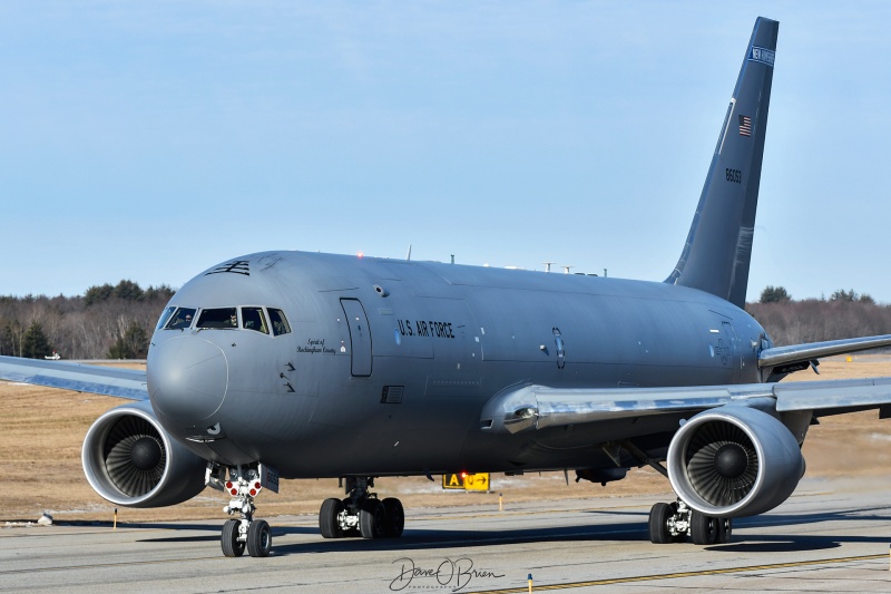 PACK61
18-46053 / KC-46A	
157th ARW / Pease ANGB
2/3/24
Keywords: Military Aviation, KPSM, Pease, Portsmouth Airport, KC-46A Pegasus, 157th ARW