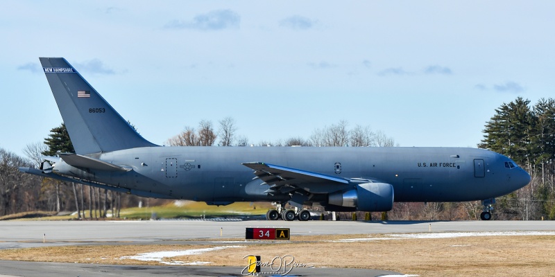 PACK61
18-46053 / KC-46A	
157th ARW / Pease ANGB
2/3/24
Keywords: Military Aviation, KPSM, Pease, Portsmouth Airport, KC-46A Pegasus, 157th ARW