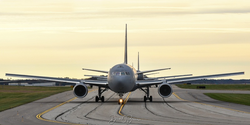 PACK81 Flight of 3 taxiing to RW16
PACK81	
17-46029 / KC-46A	
157th ARW / Pease ANGB
11/4/23
Keywords: Military Aviation, KPSM, Pease, Portsmouth Airport, KC-46A Pegasus, 157th ARW