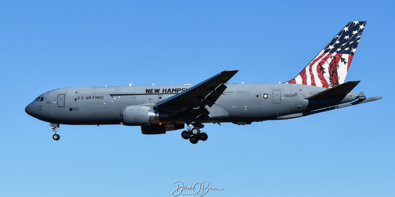 PACK83
17-46034 / KC-46A	
157th ARW / Pease ANGB
2/3/24
Keywords: Military Aviation, KPSM, Pease, Portsmouth Airport, KC-46A Pegasus, 157th ARW