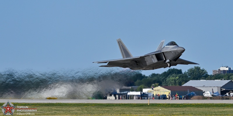 RAPTOR DEMO
06-4122 / F-22A	
525th FS / JB Elmendorf–Richardson, AK
7/23/26
Keywords: Military Aviation, KOSH, Oshkosh, EAA Air Adventure, Air Show, F-22 Demo, 525th FS