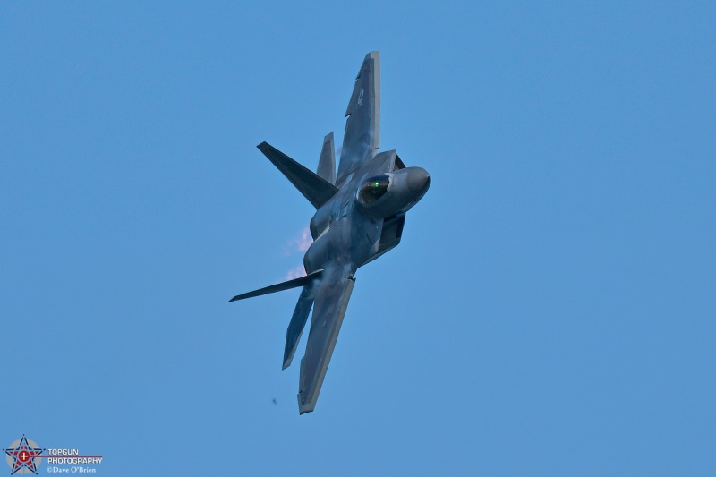RAPTOR DEMO 
06-4122 / F-22A	
525th FS / JB Elmendorf–Richardson, AK
7/23/26
Keywords: Military Aviation, KOSH, Oshkosh, EAA Air Adventure, Air Show, F-22 Demo, 525th FS