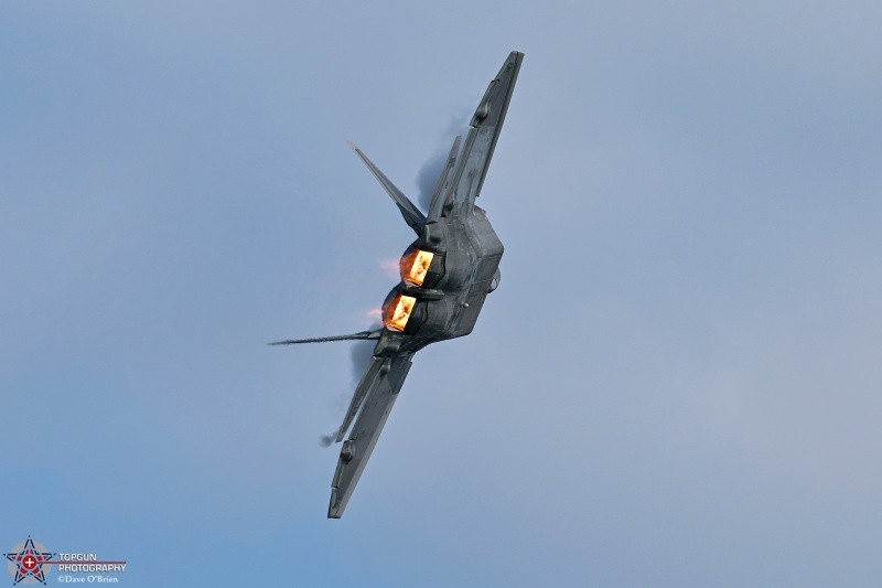 RAPTOR DEMO
06-4122 / F-22A	
525th FS / JB Elmendorf–Richardson, AK
7/21/26
Keywords: Military Aviation, KOSH, Oshkosh, EAA Air Adventure, Air Show, F-22 Demo, 525th FS