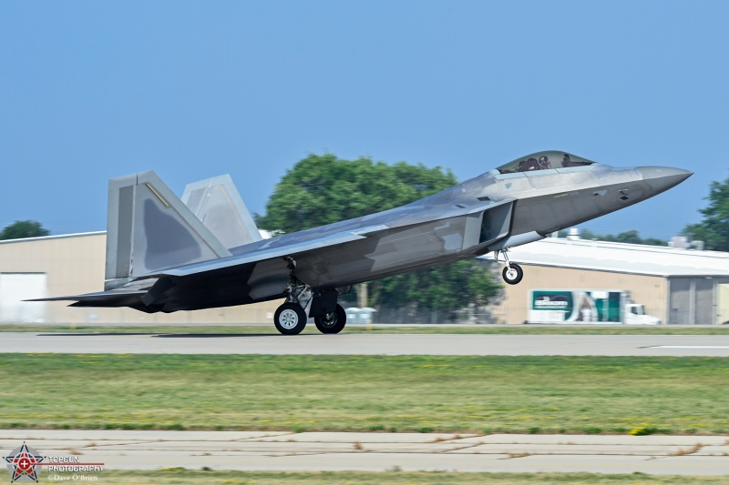 RAPTOR DEMO
06-4122 / F-22A	
525th FS / JB Elmendorf–Richardson, AK
7/20/26
Keywords: Military Aviation, KOSH, Oshkosh, EAA Air Adventure, Air Show, F-22 Demo