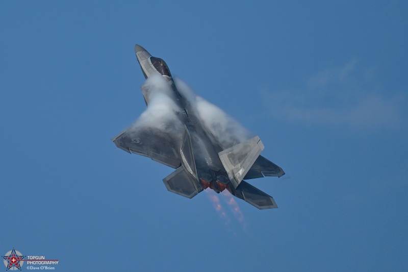 RAPTOR DEMO
06-4122 / F-22A	
525th FS / JB Elmendorf–Richardson, AK
7/20/26
Keywords: Military Aviation, KOSH, Oshkosh, EAA Air Adventure, Air Show, F-22 Demo