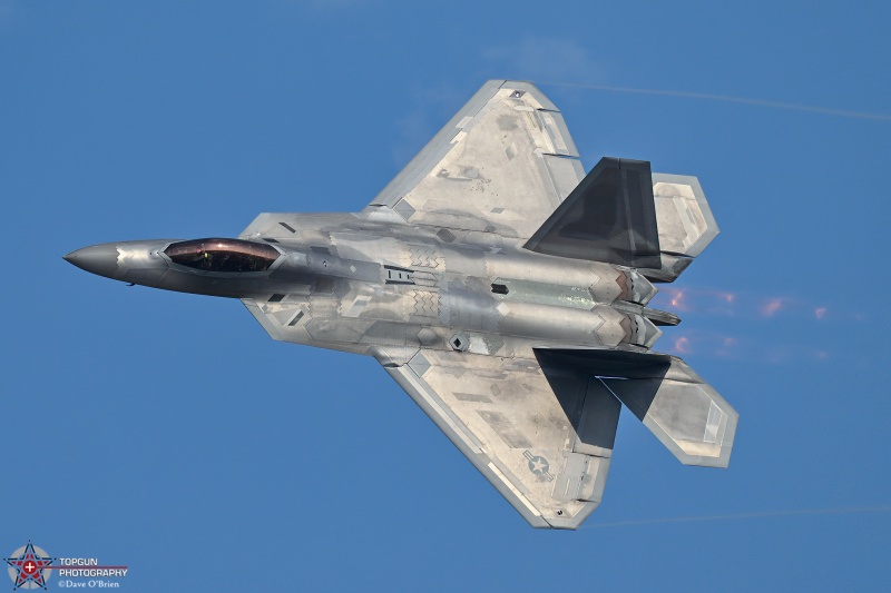RAPTOR DEMO
06-4122 / F-22A	
525th FS / JB Elmendorf–Richardson, AK
7/20/26
Keywords: Military Aviation, KOSH, Oshkosh, EAA Air Adventure, Air Show, F-22 Demo