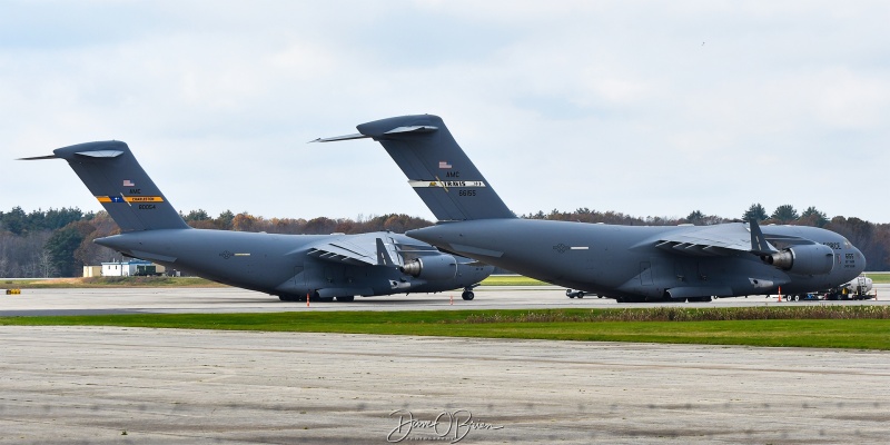 REACH110
98-0054 / C-17A	
437th AW /  Charleston
11/7/23
Keywords: Military Aviation, KPSM, Pease, Portsmouth Airport, C-17,