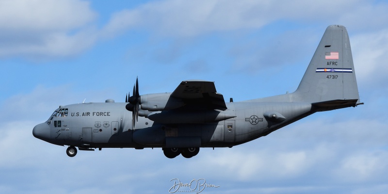 REACH199
94-7317 / C-130H	
731st AS / Peterson SFB, CO
3/8/25
Keywords: Military Aviation, KPSM, Pease, Portsmouth Airport, C-130H, 731st AS