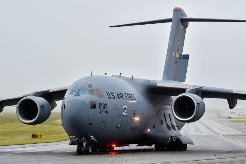 REACH224
C-17A / 00-0183	
156th AS / Charlotte ANGB
6/2/23
Keywords: Military Aviation, KPSM, Pease, Portsmouth Airport, C-17,