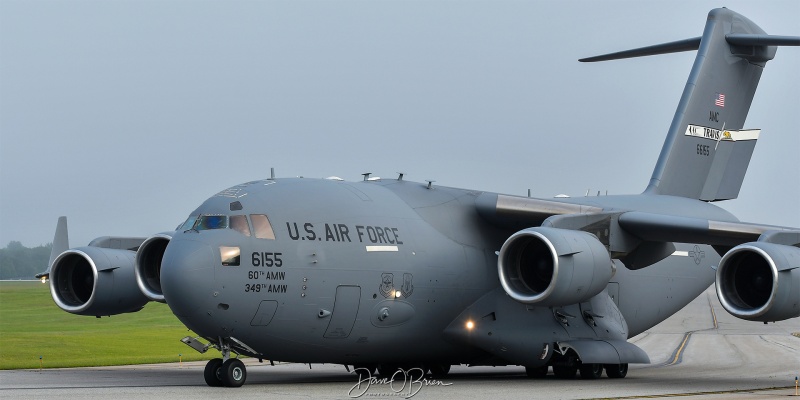 REACH227
06-6155 / C-17A	
21st AS / Travis AFB, CA
6/19/25
Keywords: Military Aviation, KPSM, Pease, Portsmouth Airport, C-17, 21st AS