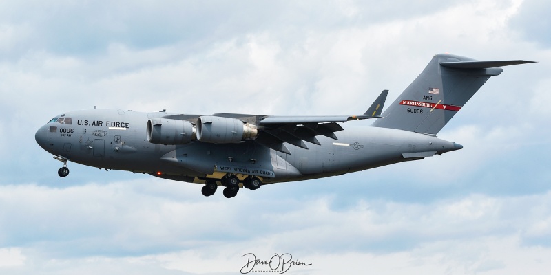 REACH332
C-17A / 96-0006	
167th AS / Martinsburg, WV
6/6/23
Keywords: Military Aviation, KPSM, Pease, Portsmouth Airport, C-17, 167th AS