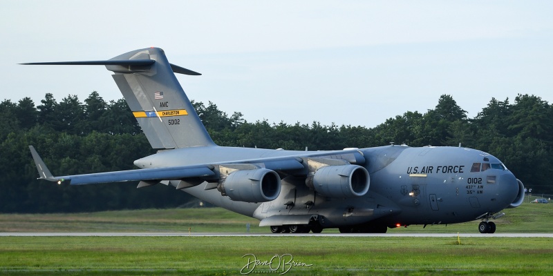 REACH684
C-17A / 95-0102	
437th AW / Charleston
6/27/23
Keywords: Military Aviation, KPSM, Pease, Portsmouth Airport, C-17, 437th AW