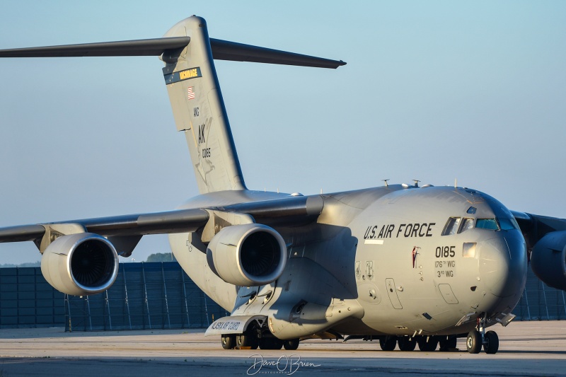 REACH809
C-17A / 00-0185	
144th AS / JB Elmendorf-Richardson
6/25/23 
Keywords: Military Aviation, KPSM, Pease, Portsmouth Airport, C-17, 144th AS