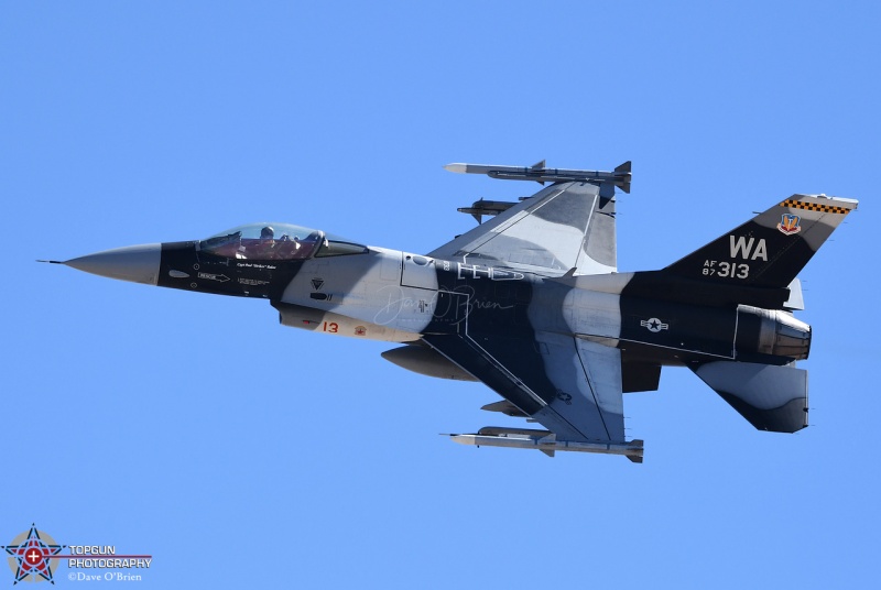 Viper 11 flight, in Artic camo scheme
87-0313
F-16 Aggressor 64th AGRS 
