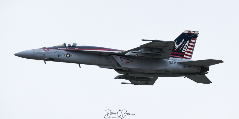 RIPPER11 Flight, US Navy Flyover for the Army/Navy game at Gillette Stadium
166817 / F/A-18E	
VFA-136 Knighthawks / NAS Lemoore
12/9/23
Keywords: Military Aviation, KBED, Hanscom Airport, F/A-18E, VFA-136
