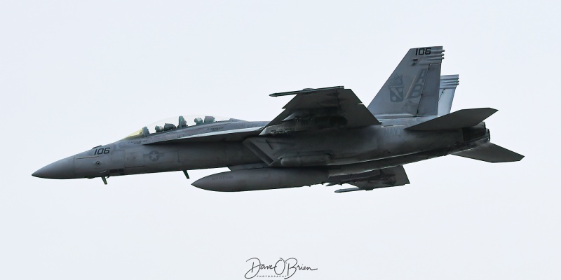 RIPPER15
166671 / F/A-18F	
VFA-11 Red Rippers / NAS Oceana
12/9/23
Keywords: Military Aviation, KBED, Hanscom Airport, F/A-18F, VFA-11