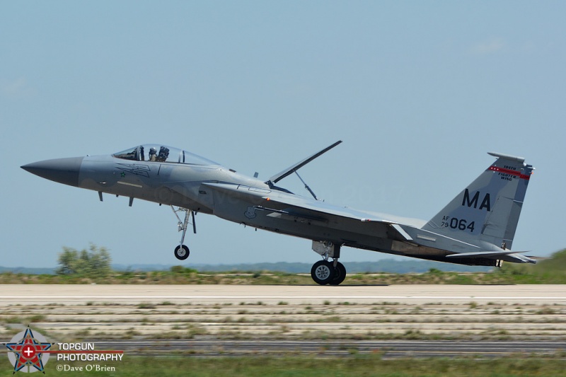 F-15's of the 104th FW arrive for static display
Keywords: RhodeIslandAirShow2017