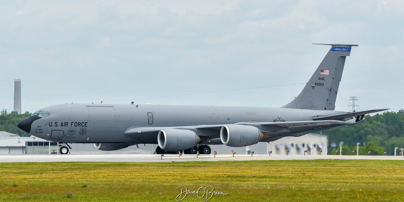 ROMA62
KC-135R / 58-0001	
6th AW / MacDill AFB
6/6/23
Keywords: Military Aviation, KPSM, Pease, Portsmouth Airport, KC-135R, 6th AW