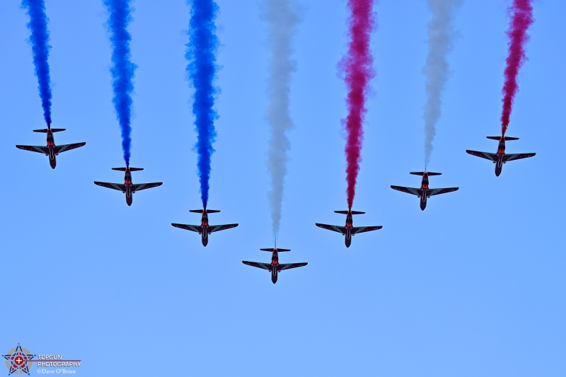 Red Arrows Arrival 
BA Hawk T1A / Red Arrows
7/22/26
Keywords: KOSH, Oshkosh, EAA Air Adventure, Air Show, Red Arrows, RAF, T-1A