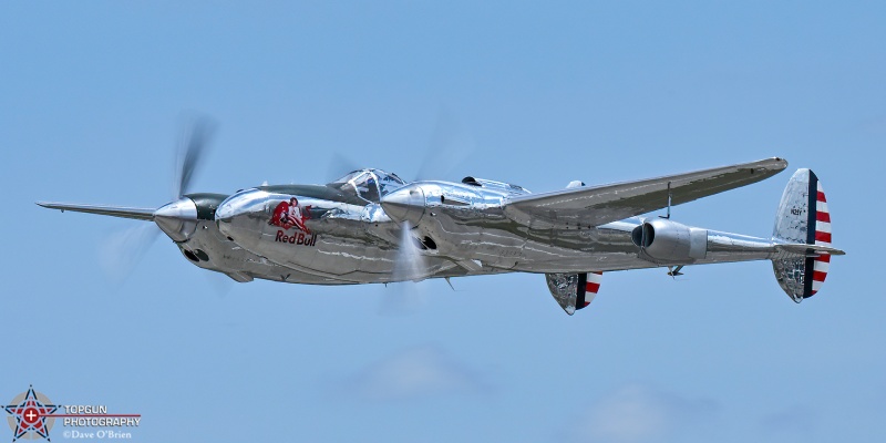 Red Bull 
P-38J / N25Y
7/22/26
Keywords: KOSH, Oshkosh, EAA Air Adventure, Air Show, P-38J, Red Bull