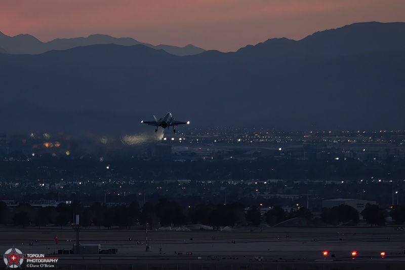 The sun sets on my last night at Red Flag
F-35A, 6th WPS
Keywords: Military Aviation, KLSV, Nellis AFB, Las Vegas, Red Flag 22-2, Fighters, F-35A, 6th WPS