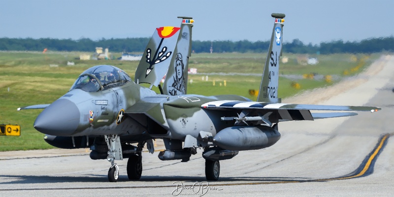 SIEGE14, Wing Jet waving goodbye to the crowd
F-15E / 88-1702	
334th FS / Seymour Johnson AFB
6/16/23
Keywords: Military Aviation, KPSM, Pease, Portsmouth Airport, F-15E, 334th FS, 4th FW