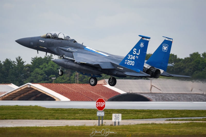 SPEED23
F-15E / 87-2200	
334th FS / Seymour Johnson AFB
6/6/23
Keywords: Military Aviation, KPSM, Pease, Portsmouth Airport, F-15E, 334th FS, 4th FW