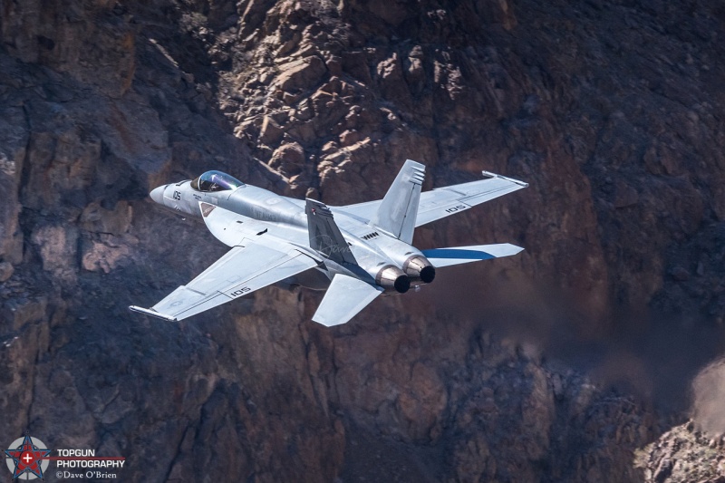 F/A-18E / VFA-143 Pukin Dogs - AG-105 / 169115
KNIGHT32 follows lead out of the Canyon
Keywords: Star Wars Canyon, Low Level, Jedi Transition, Edwards AFB, Panamint Springs, Death Valley, USAF, US Navy, US Marines