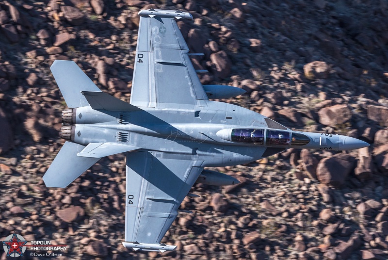 E/A-18G /	VX-31 Dust Devils - DD-504 / 169132
SPARK33 banks low level through the canyon
Keywords: Star Wars Canyon, Low Level, Jedi Transition, Edwards AFB, Panamint Springs, Death Valley, USAF, US Navy, US Marines