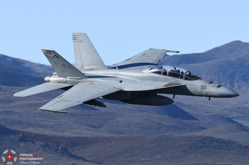 F/A-18F / VFA-122 Flying Eagles - NJ-122 / 165677
Super Hornet with RIO waiving to the photogs on Pano
Keywords: Star Wars Canyon, Low Level, Jedi Transition, Edwards AFB, Panamint Springs, Death Valley, USAF, US Navy, US Marines, F/A-18F