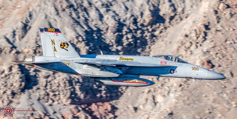 F/A-18E / VFA-113 Stingers - NA-300 /168877
CAG Bird for the VFA-113 Stingers out of NAS Lemoore
Keywords: Star Wars Canyon, Low Level, Jedi Transition, Edwards AFB, Panamint Springs, Death Valley, USAF, US Navy, US Marines, F/A-18E