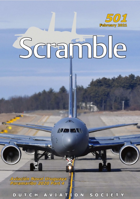 Scramble Cover Feb 2021
Edition 501, a KC-46A from the 157th ARW taxi's down the alpha taxiway to RW34.
