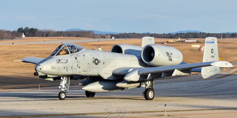 TABOR51
79-0084 / A-10C	
190th FS / Gowen Field ANGB, ID
3/28/25
Keywords: Military Aviation, KPSM, Pease, Portsmouth Airport, A-10A Warthog, 190th FS