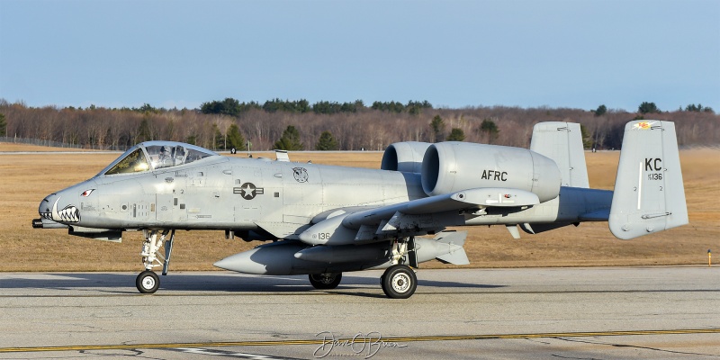 TABOR64
79-0136 / A-10C	
303rd FS / Whiteman AFB, MO
3/28/25
Keywords: Military Aviation, KPSM, Pease, Portsmouth Airport, A-10A Warthog, 303rd FS