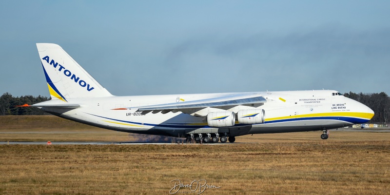 "Be Brave Like Bucha"
UR-82029	
AN-124 / Antonov
12/19/23
Keywords: Military Aviation, KPSM, Pease, Portsmouth Airport, AN-124, Antonov