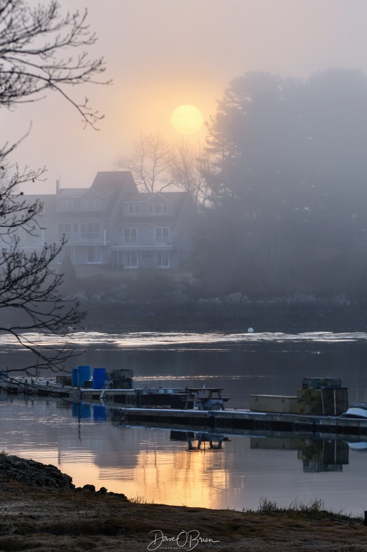 No Clouds at first for sunrise, then the fog rolled in.
York Harbor, ME
2/10/24
Keywords: sunrises, New England, York Harbor, ME