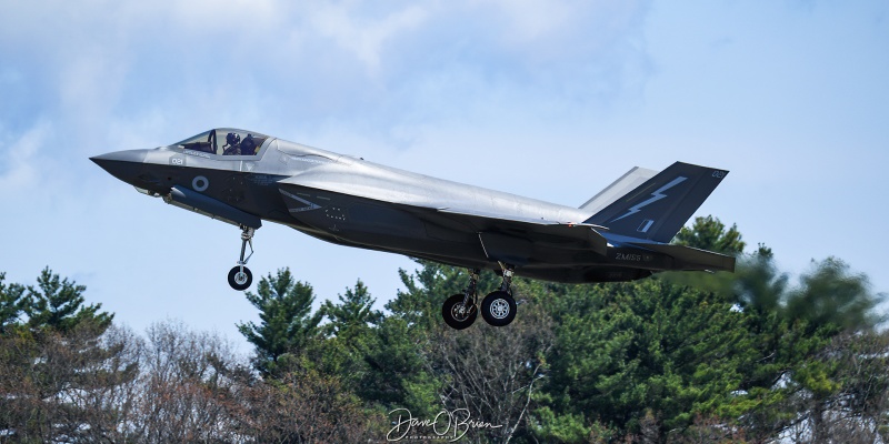 ASCOT9963
F-35B / ZM155	
617sq / RAF Marham, Norfolk
4/27/23
Keywords: Military Aviation, KPSM, Pease, Portsmouth Airport, RAF, F-35B