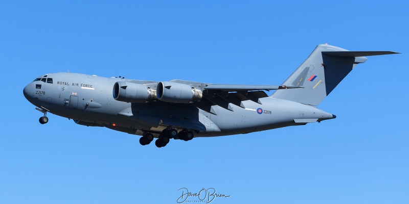 ASCOT6650
C-17A / ZZ178	
24/99sq / Brize Norton
4/2/23 
Keywords: Military Aviation, KPSM, Pease, Portsmouth Airport, RAF, C-17A