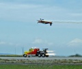 Michael Mancuso races the Shockwave Jet Truck