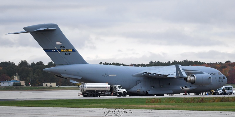 REACH797
C-17 / 04-4133	
6th AS / McGuire
10/14/2023
Keywords: Military Aviation, KPSM, Pease, Portsmouth Airport, C-17, 6th AS