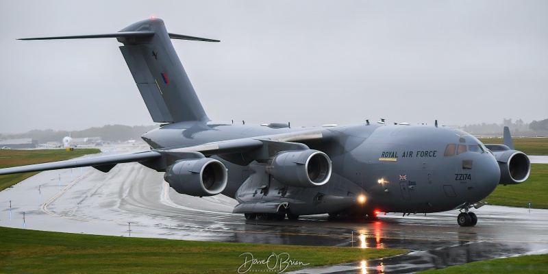 ASCOT6365
C-17 / ZZ174	
24/99sq / Brize Norton
10/7/22 
Keywords: Military Aviation, KPSM, Pease, Portsmouth Airport, RAF, C-17